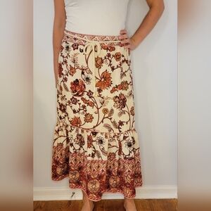 NWT House of Harlow 1960 Boho Floral Skirt Size Medium